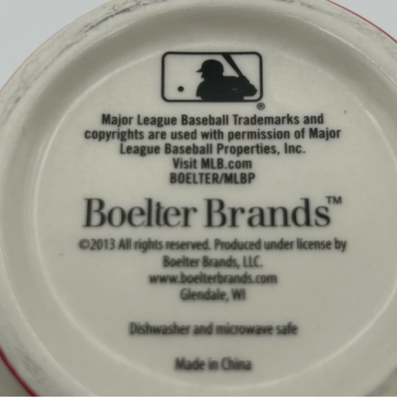 2013 BOELTER BRAND ANGELS CUP MUG BASEBALL DESIGN RED WHITE 3-3/4”TALL - Picture 3 of 9